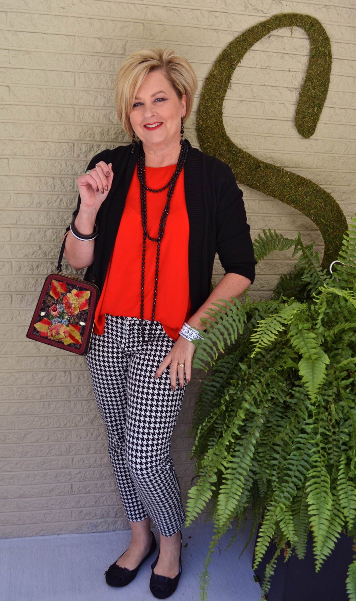 Maybelle Houndstooth Capris