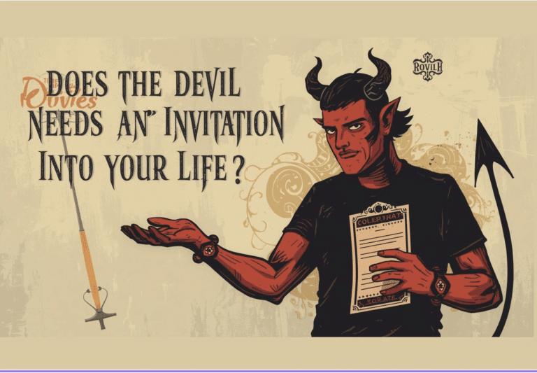 Devil with invitation