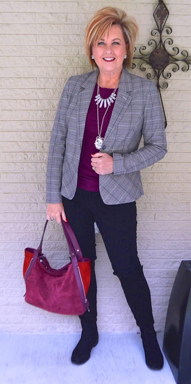50 IS NOT OLD | PLAID BLAZER FOR OFFICE APPAREL