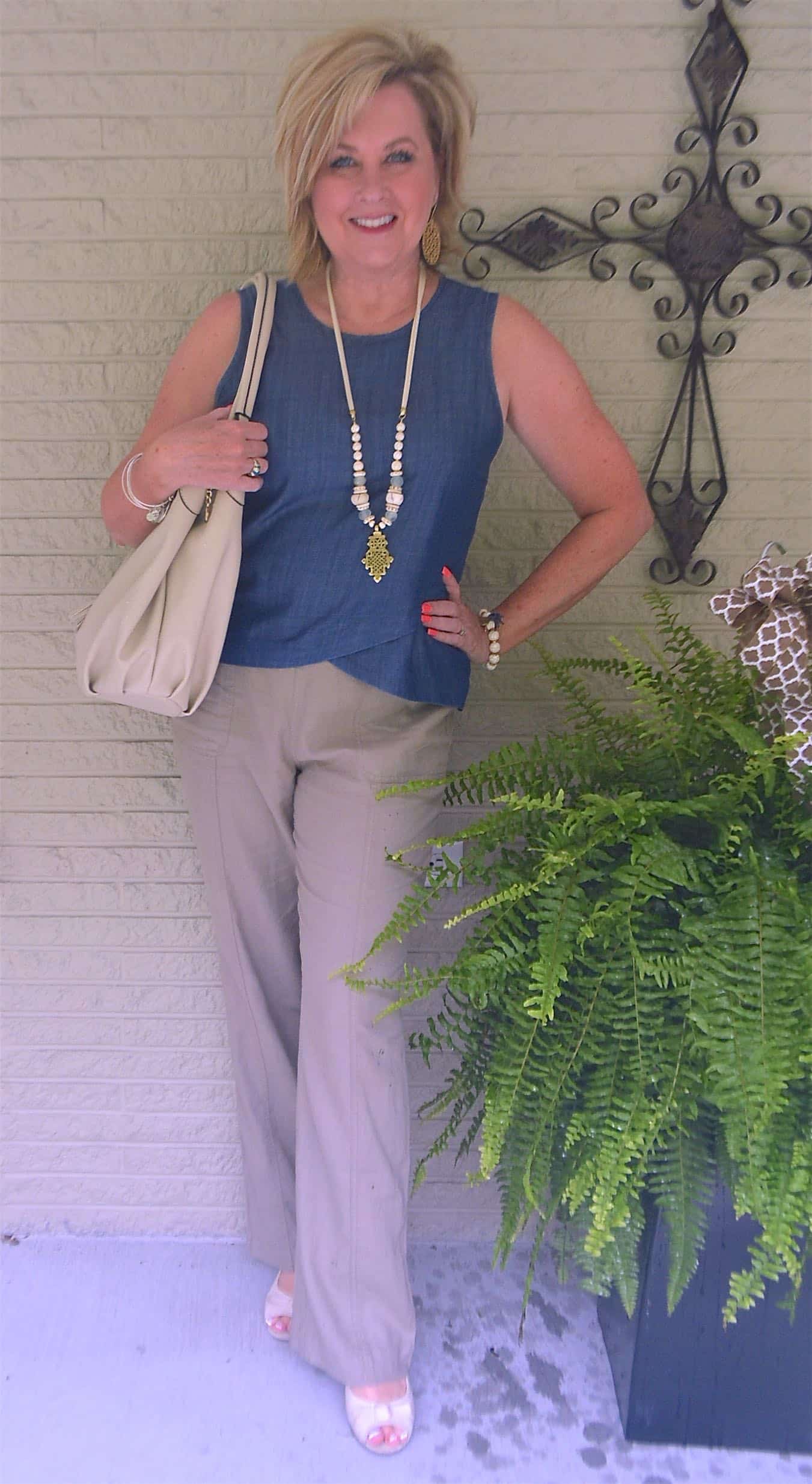50 IS NOT OLD | DENIM AND LINEN FOR SUMMER