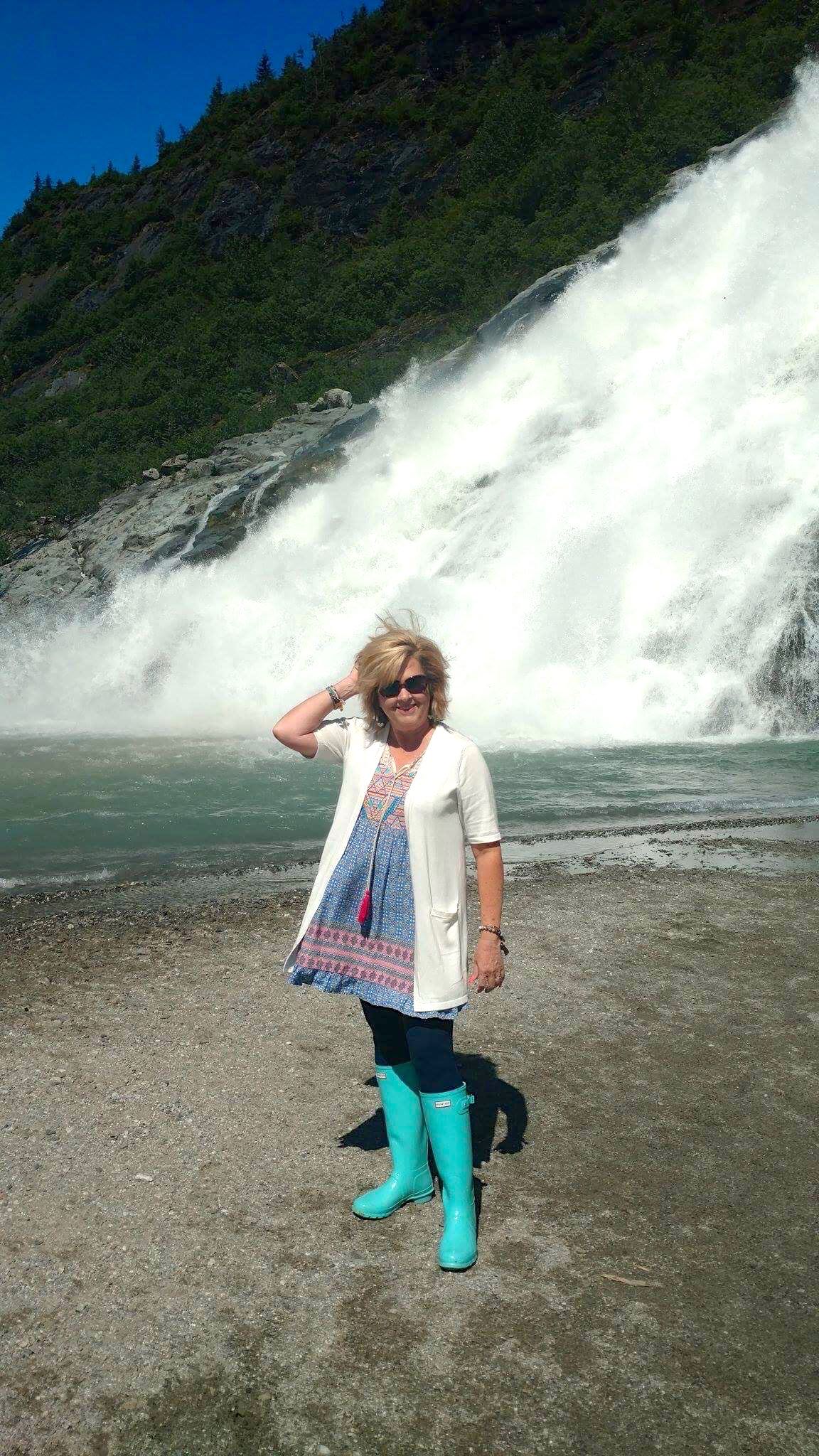 50 IS NOT OLD | STANDING IN A FIELD OF LUPINE