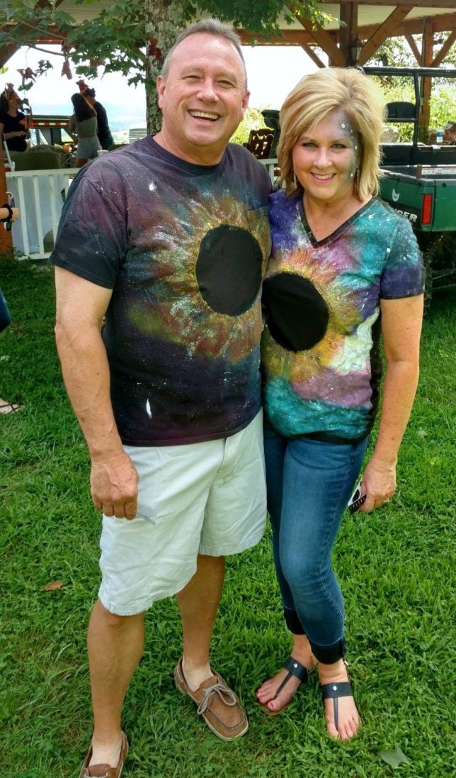 50 IS NOT OLD AND HUBBY WEARING AN ECLIPSE SHIRT