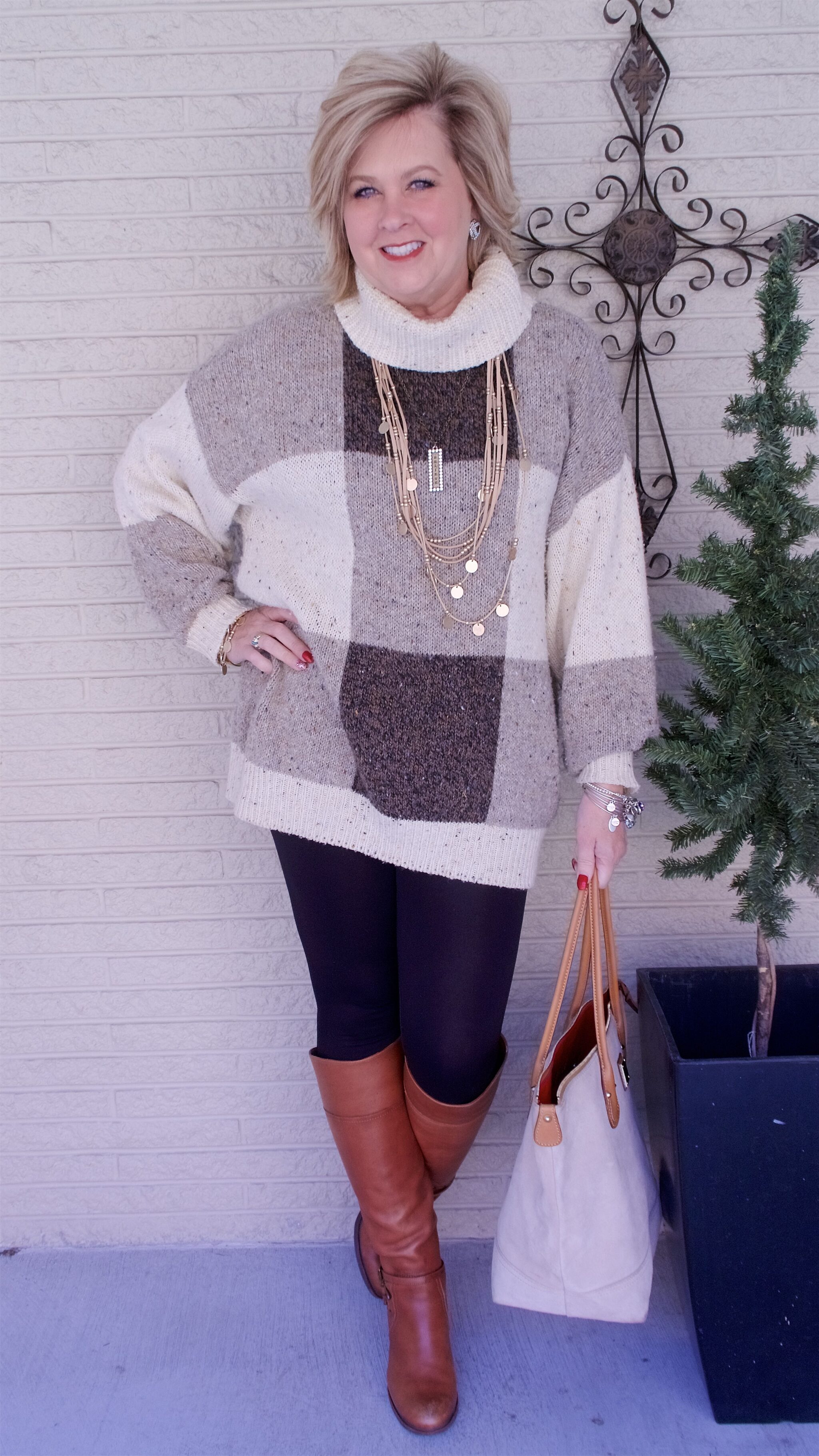 50 IS NOT OLD | HOW TO WEAR AN OVERSIZED SWEATER