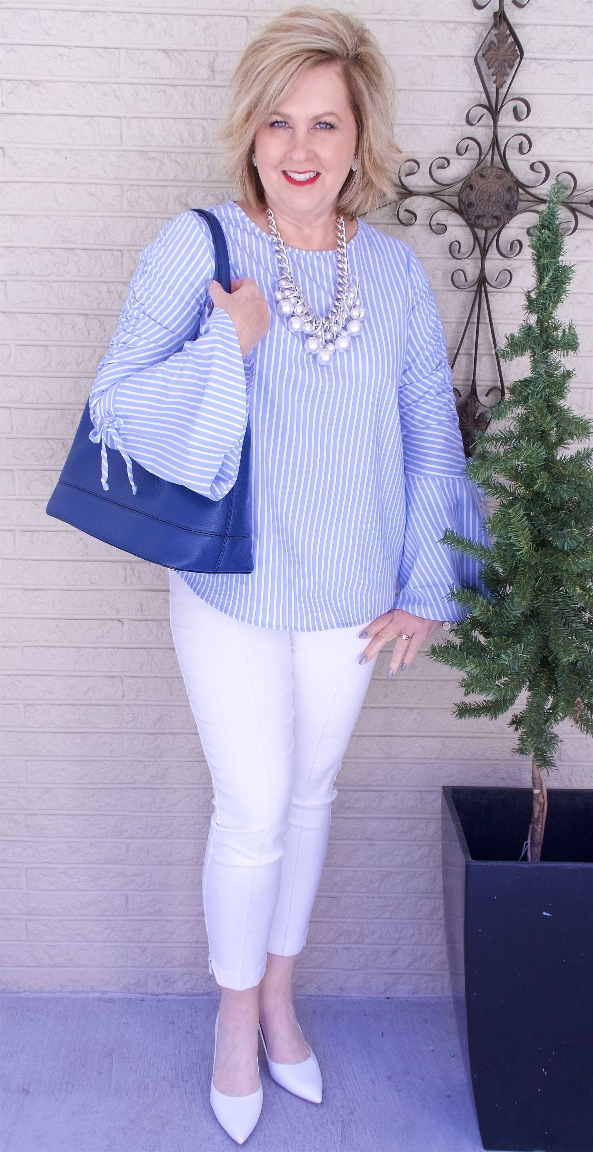 50 IS NOT OLD | STRIPES FOR SPRING | FASHION OVER 40