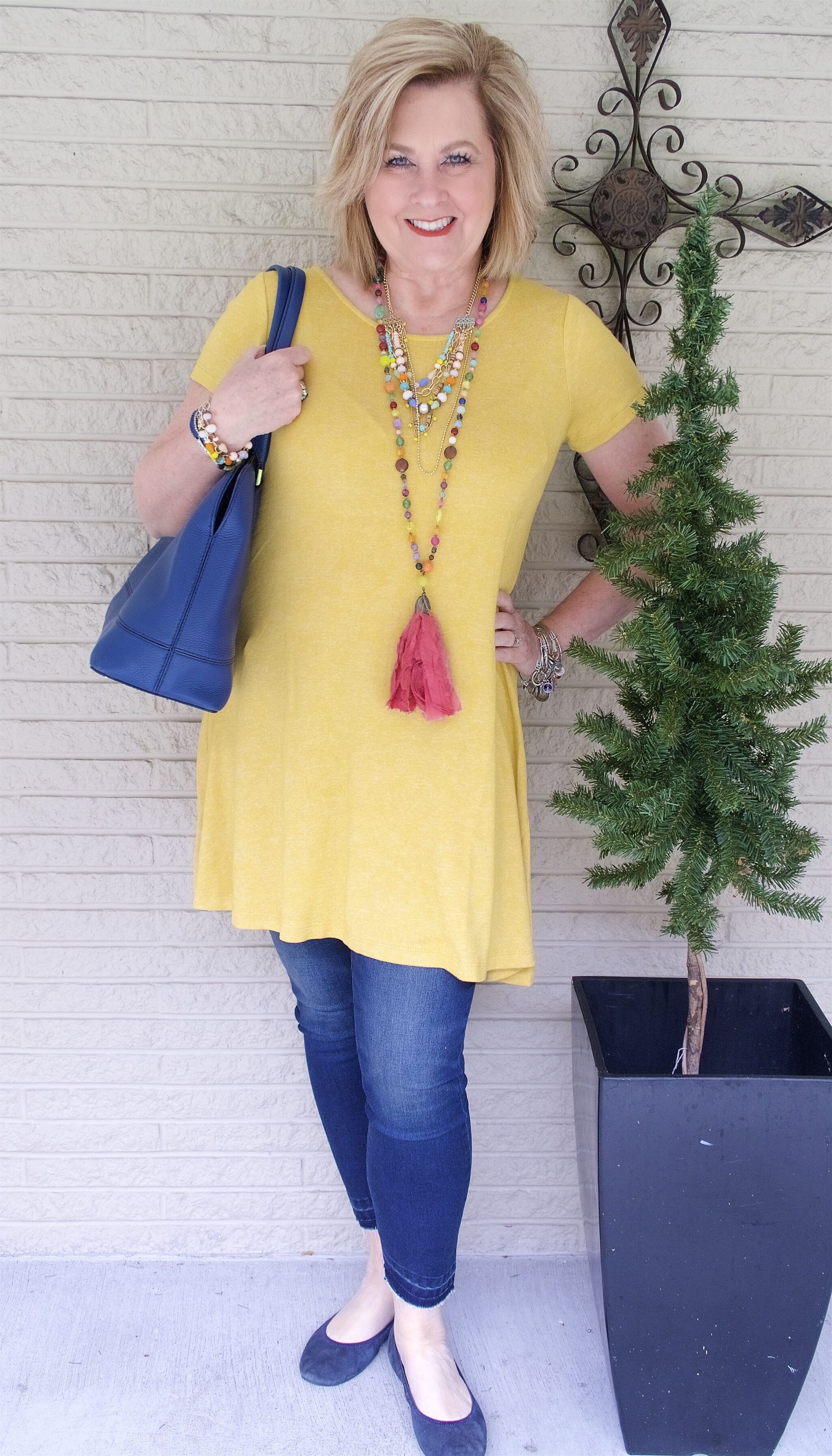 50 IS NOT OLD | WEARING JEANS WITH A DRESS | FASHION OVER 40