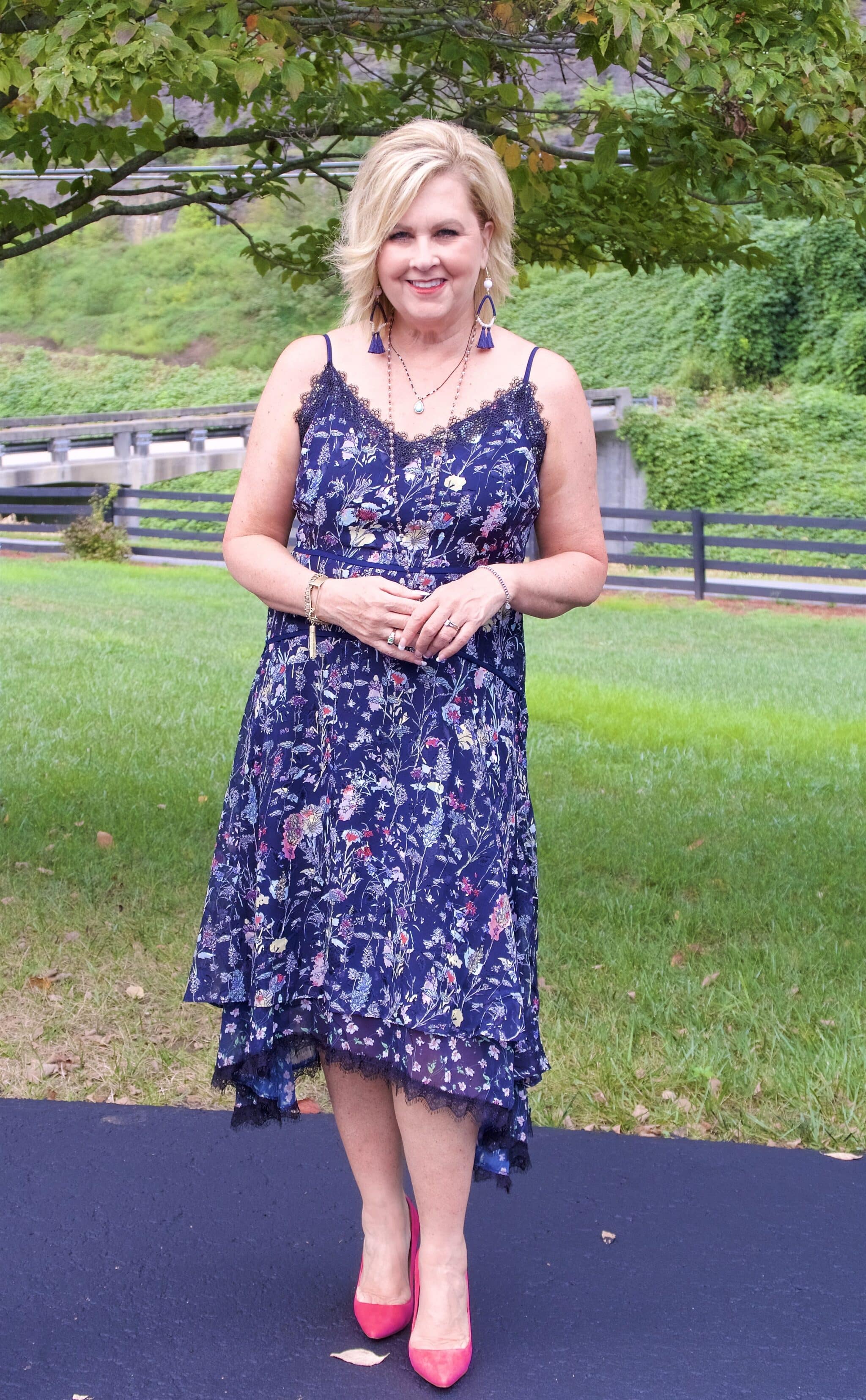 50 IS NOT OLD | FLORAL MIDI DRESS | FASHION OVER 40