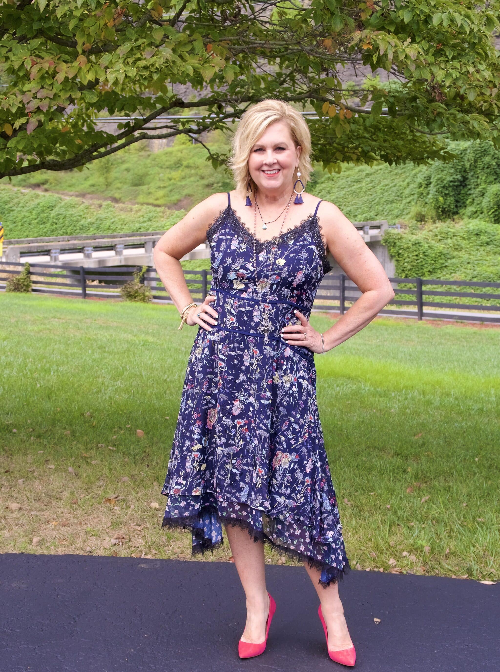 50 IS NOT OLD | FLORAL MIDI DRESS | FASHION OVER 40