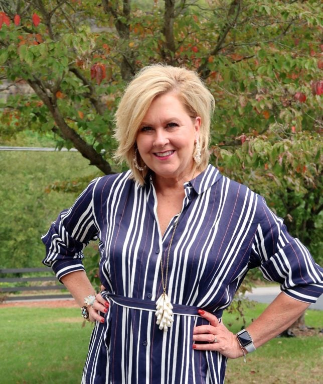 50 IS NOT OLD | CLASSIC STRIPED SHIRTDRESS | FASHION OVER 40