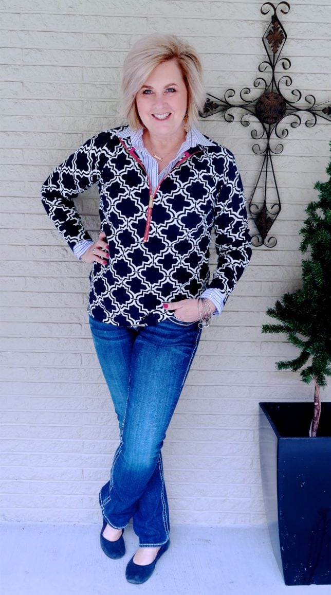 50 IS NOT OLD | STYLING A HALF-ZIP JACKET | FASHION OVER 40