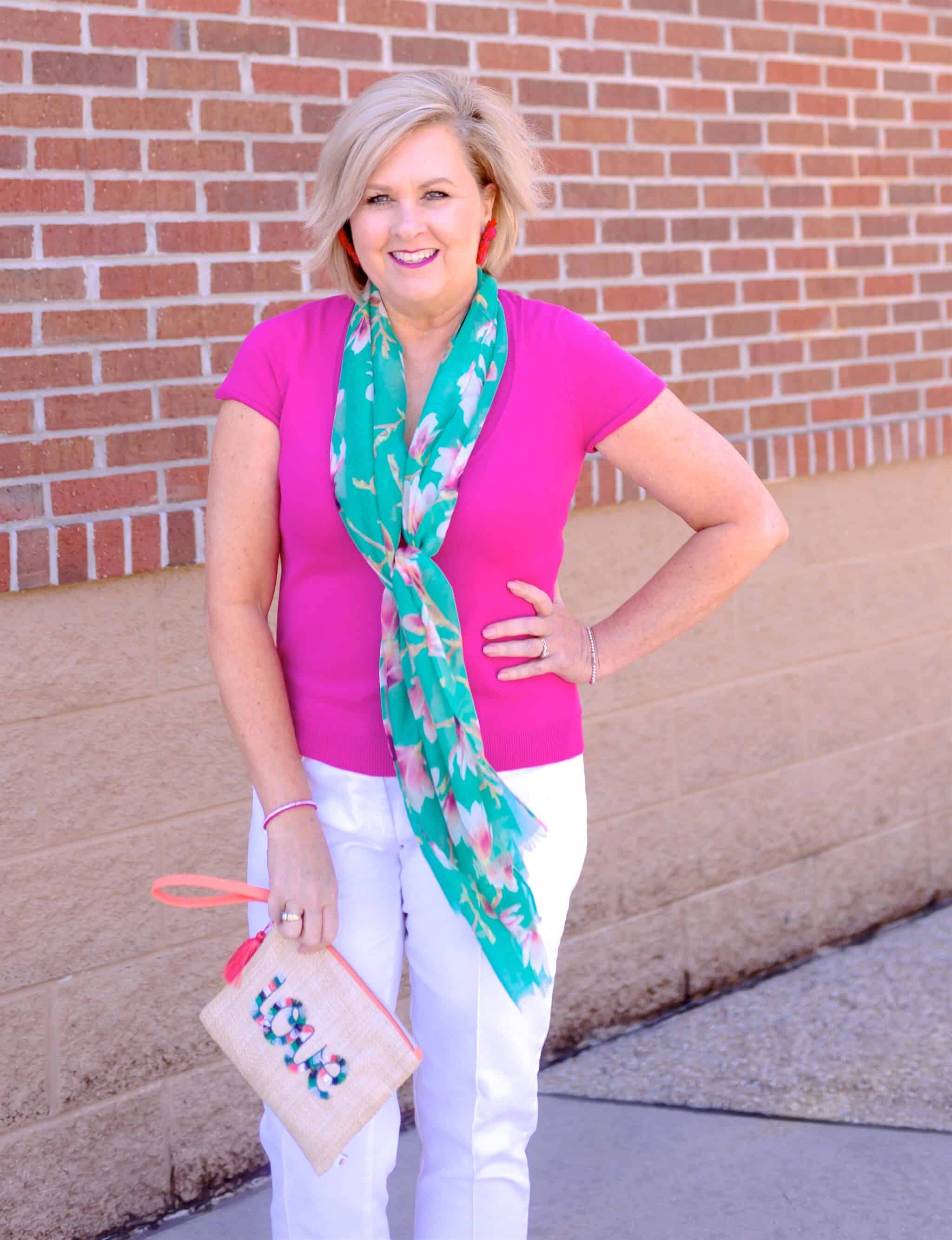 50 IS NOT OLD | FRESHENING UP AN OLD OUTFIT WITH ACCESSORIES | FASHION OVER 40