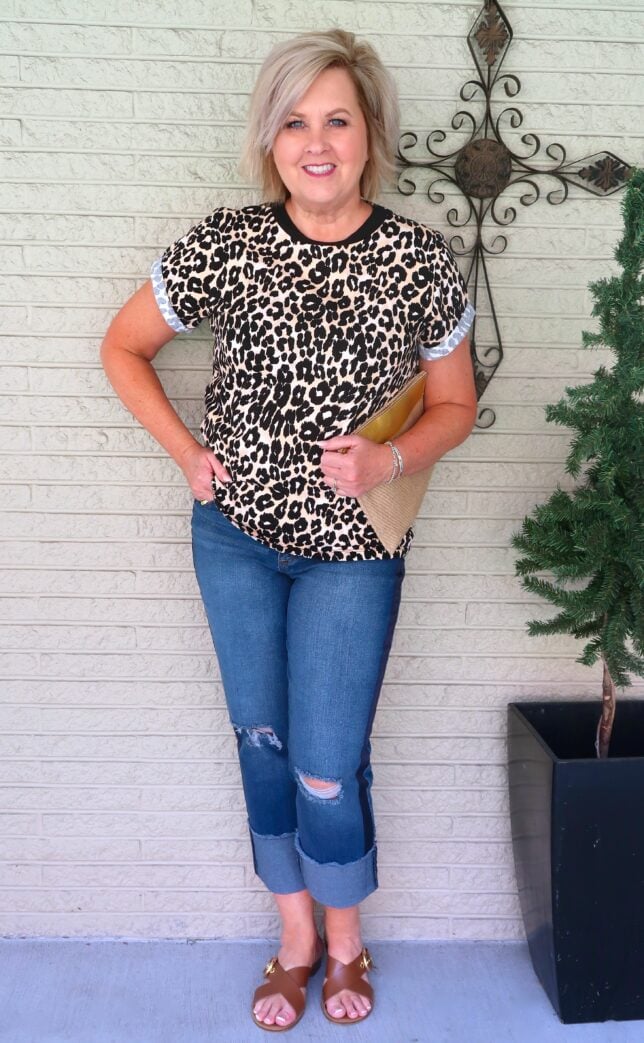 50 IS NOT OLD | SIDE STRIPED JEANS | FASHION OVER 40