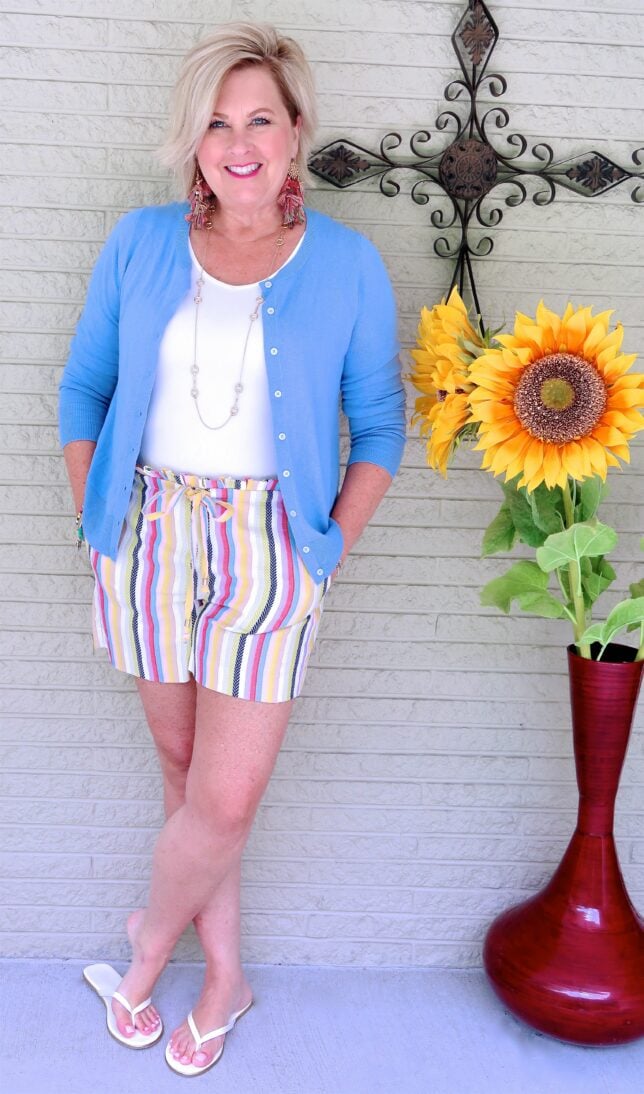 50 IS NOT OLD | ARE PAPER BAG WAIST SHORTS FOR YOU | FASHION OVER 40