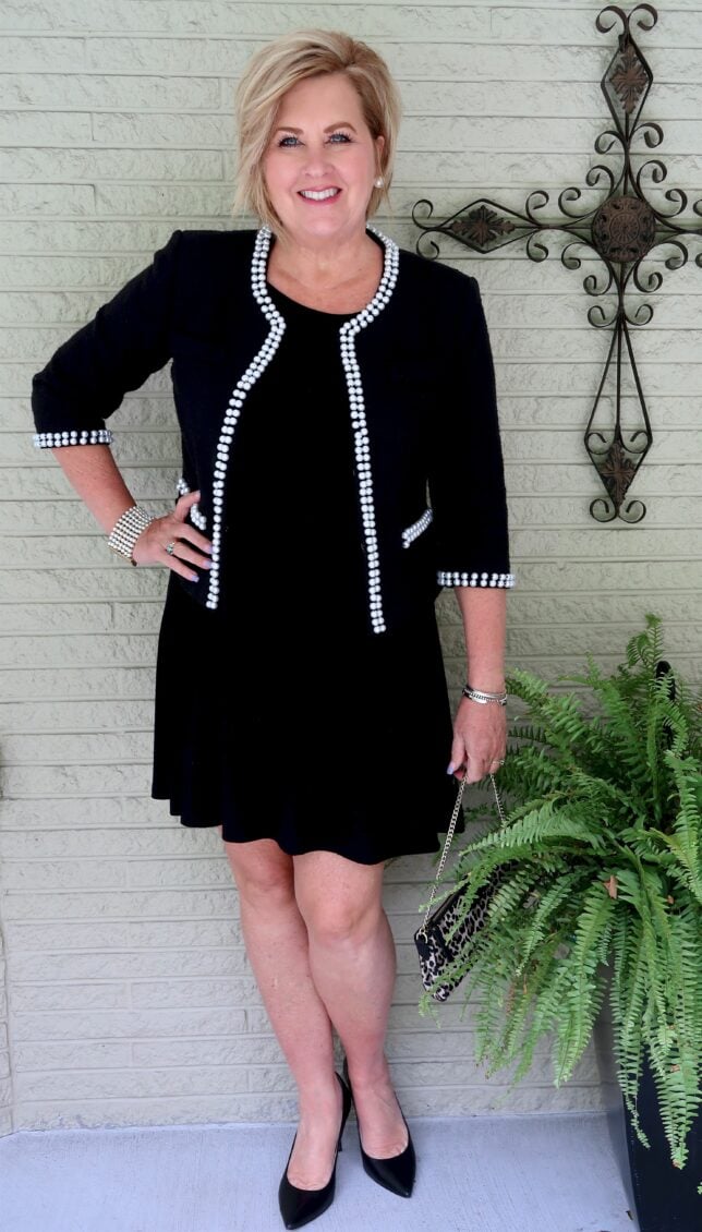 Little black shop dress over 50