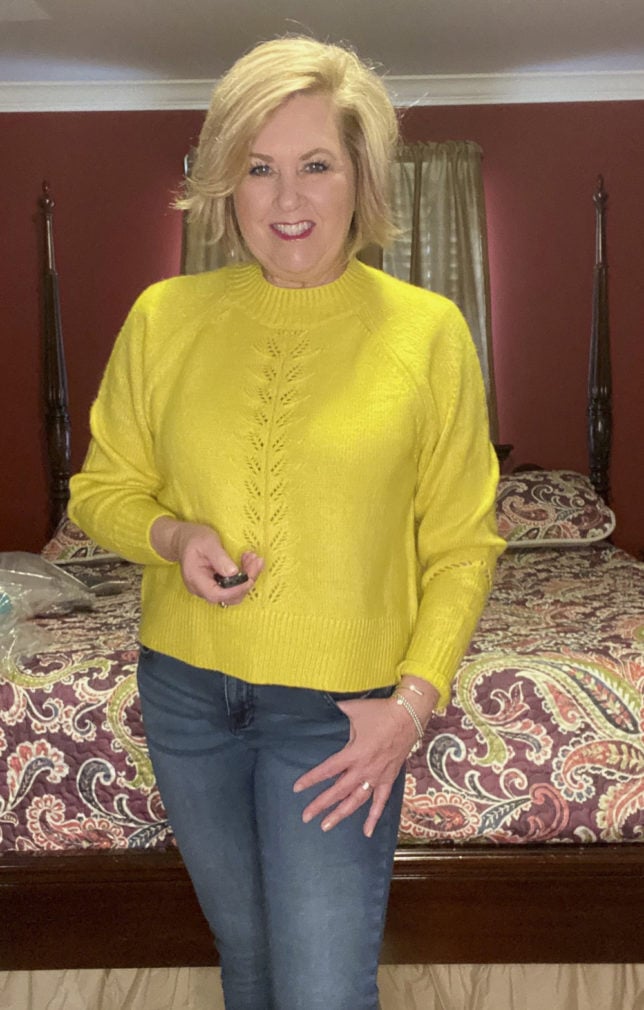 Loft yellow sweater sale