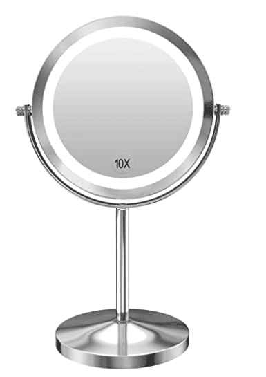 Fashion Blogger 50 Is Not Old is showing, magnifying mirror