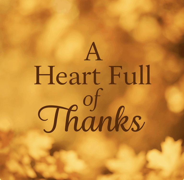 A heart full of thanks graphic