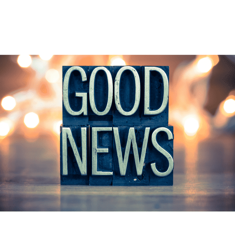 Photo that says Good News