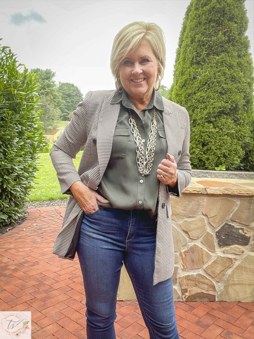 Western blazer with clearance jeans