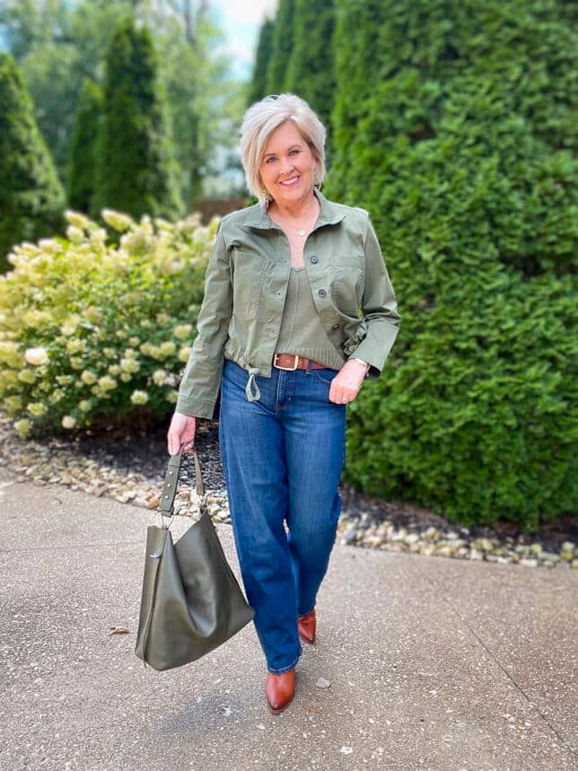 HOW I'M STYLING OLIVE GREEN FOR FALL - 50 IS NOT OLD - A Fashion And ...