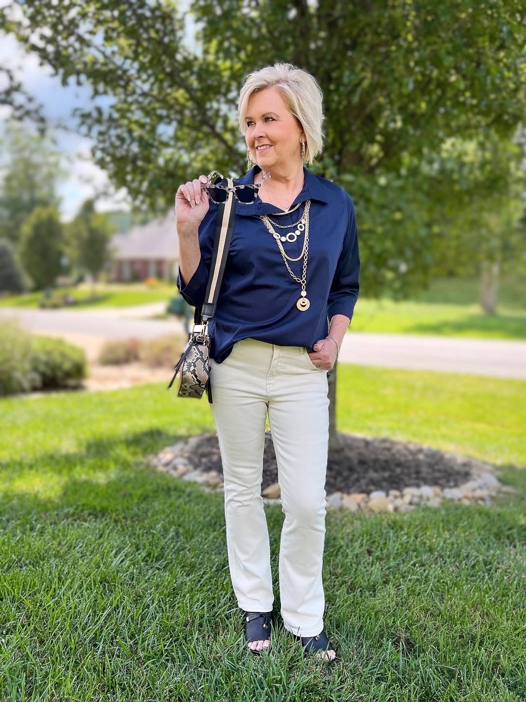 STYLING A CHICOS FALL TRANSITION LOOK WITH SEA SALT JEANS - 50 IS NOT OLD -  A Fashion And Beauty Blog For Women Over 50