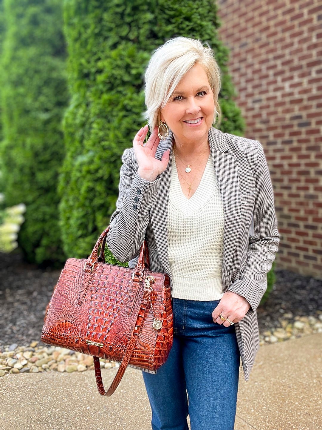 A FEMININE FAUX LEATHER SHACKET AND GIRLFRIEND JEANS - 50 IS NOT OLD - A  Fashion And Beauty Blog For Women Over 50