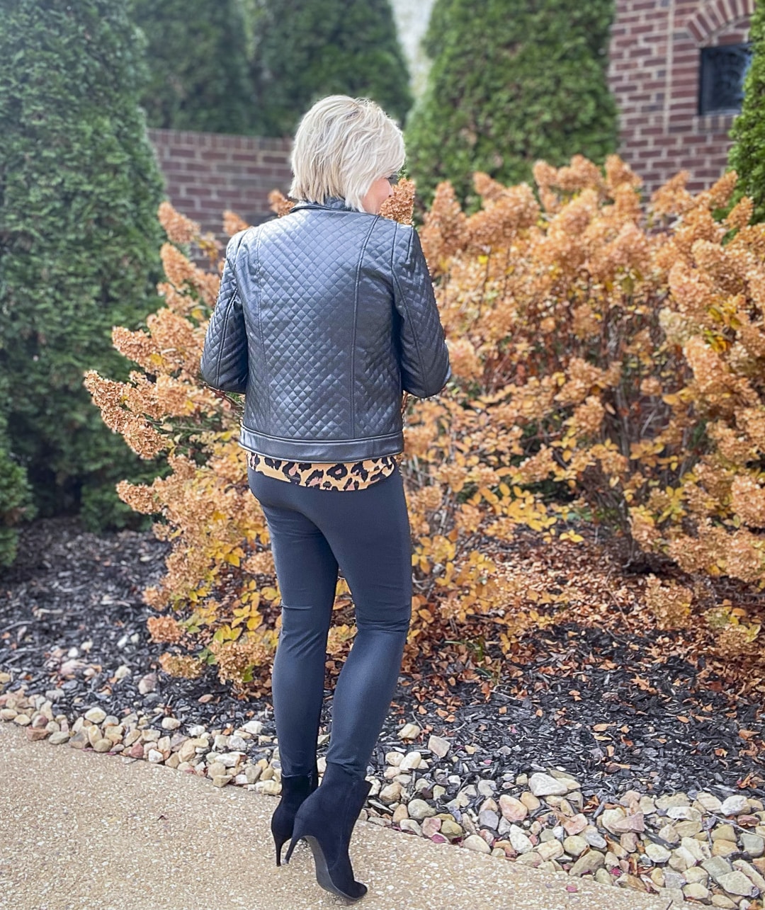 Women'S Pebble Faux Leather Motorcycle Jacket  Zipper, Regular Fit, 3 Colors, Xsl main image 0