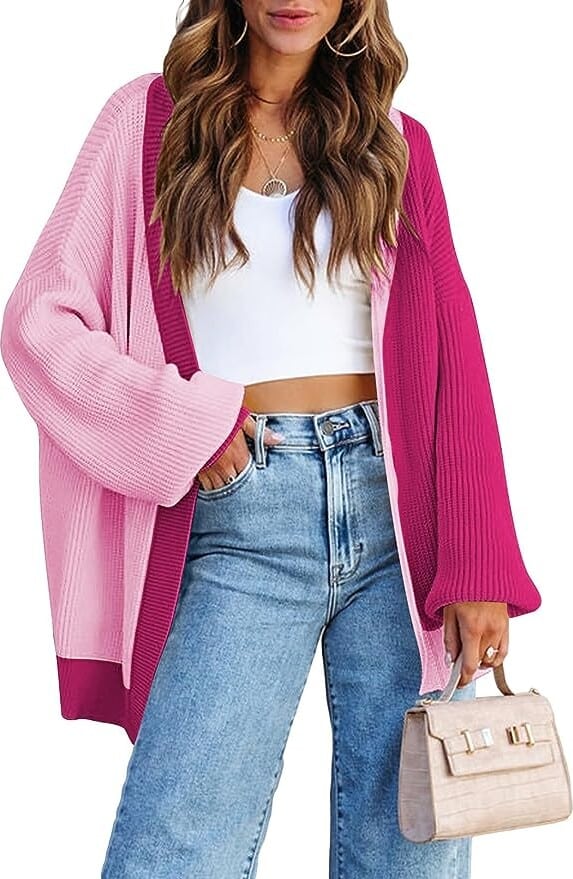 Unybwonn Winter Sweaters For Women Bolero Long Sleeve Oversized Cable Knit Loose Thick Pullover Sweater 2025 Trendy Clothes Beige At Women's Clothing Store