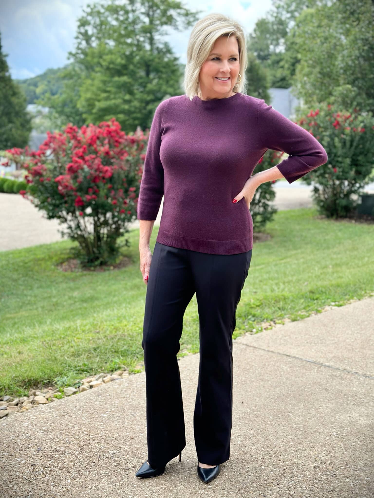 VERSATILE PANTS THAT CAN GO FROM BUSINESS CASUAL TO DRESSY - 50 IS NOT OLD  - A Fashion And Beauty Blog For Women Over 50