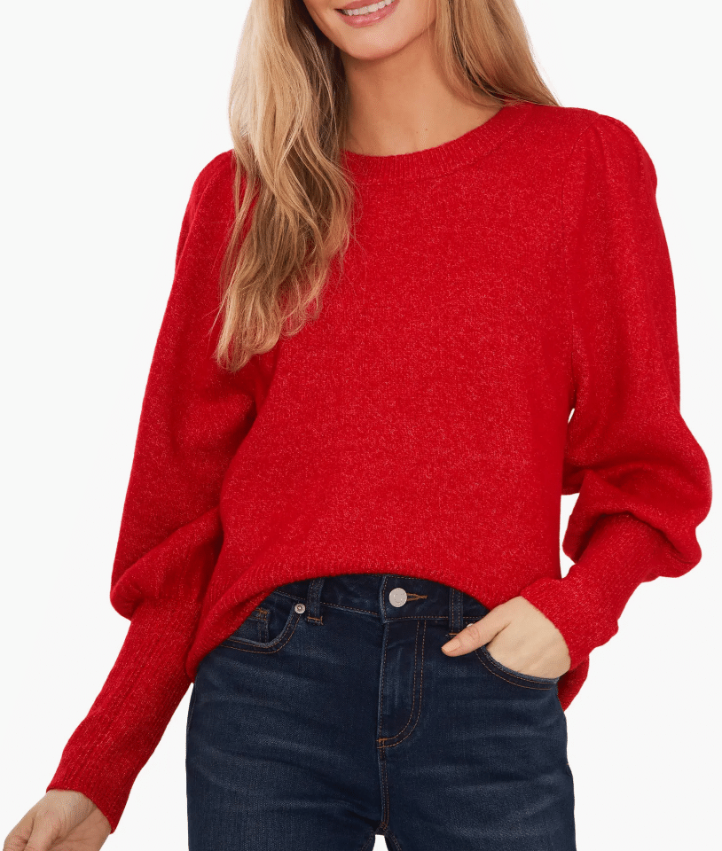 Get In The Spirit With These Great Holiday Top Tania Stephens 50 Is Not old Fashion Blogger red