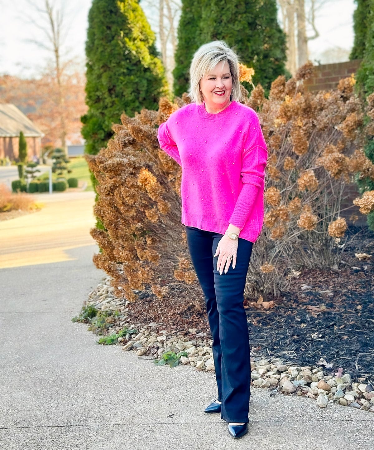 How to wear pink in the winter17 50 IS NOT OLD A Fashion And