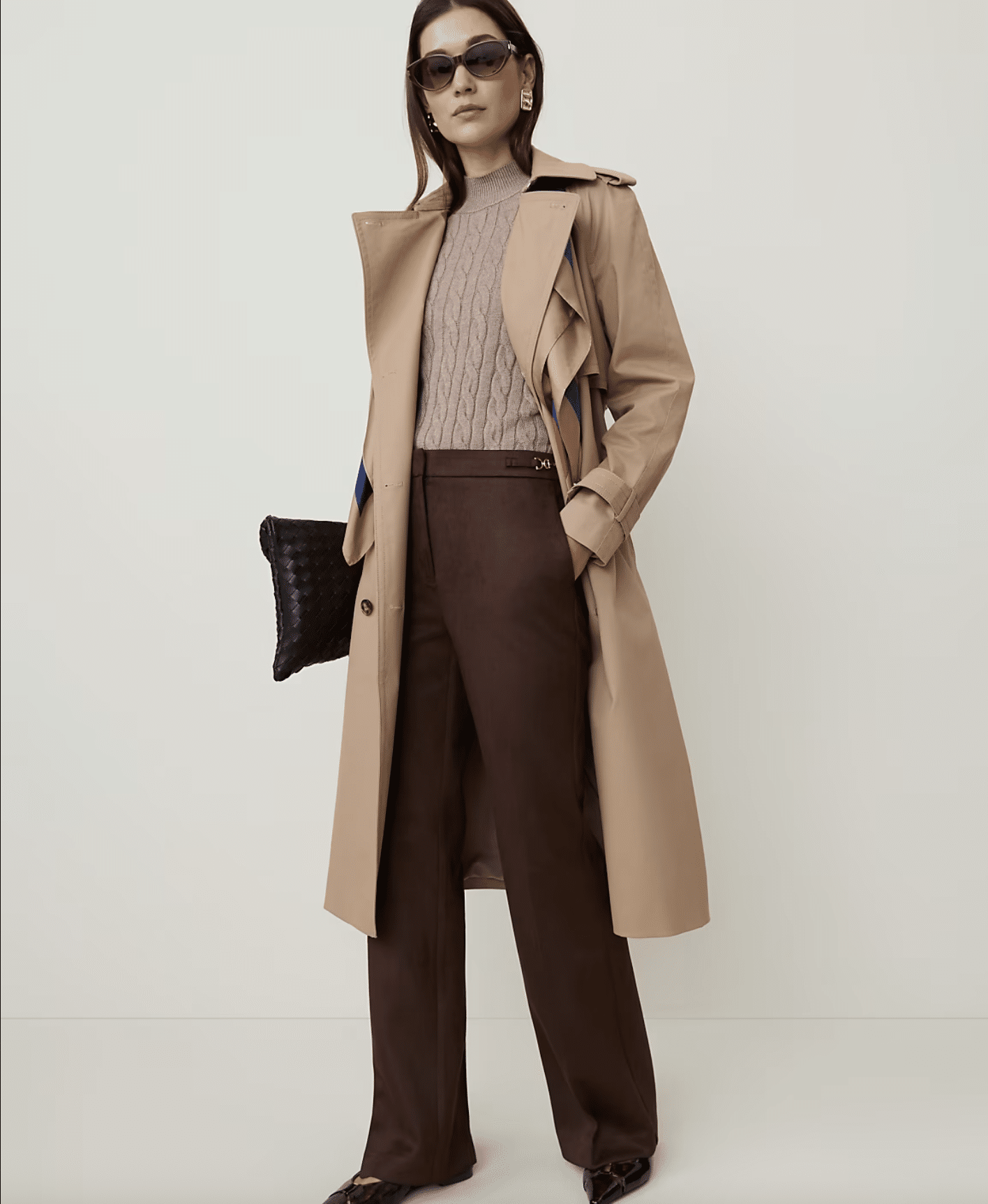 The Long Belted Trench Coat