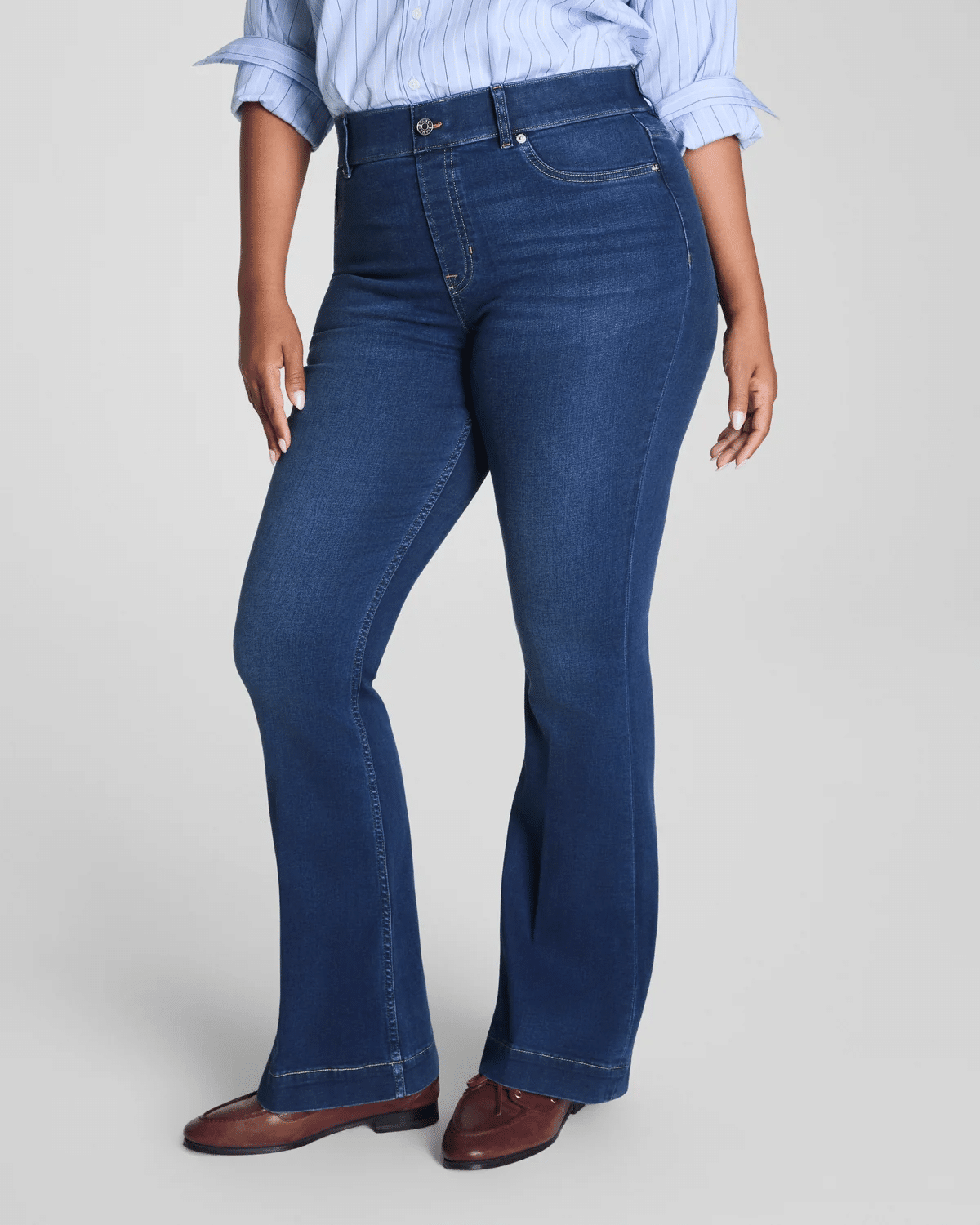 Pull-On Flare Jeans