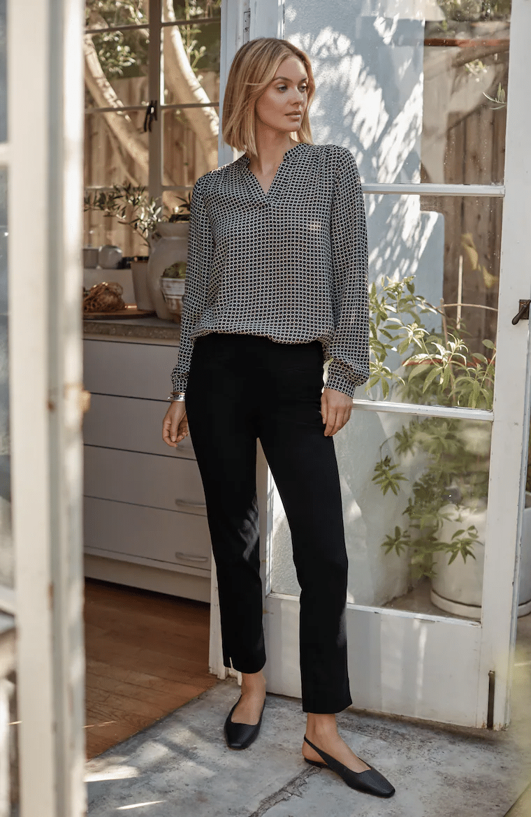 Smooth Fit Knit Twill Slim-Leg Pant