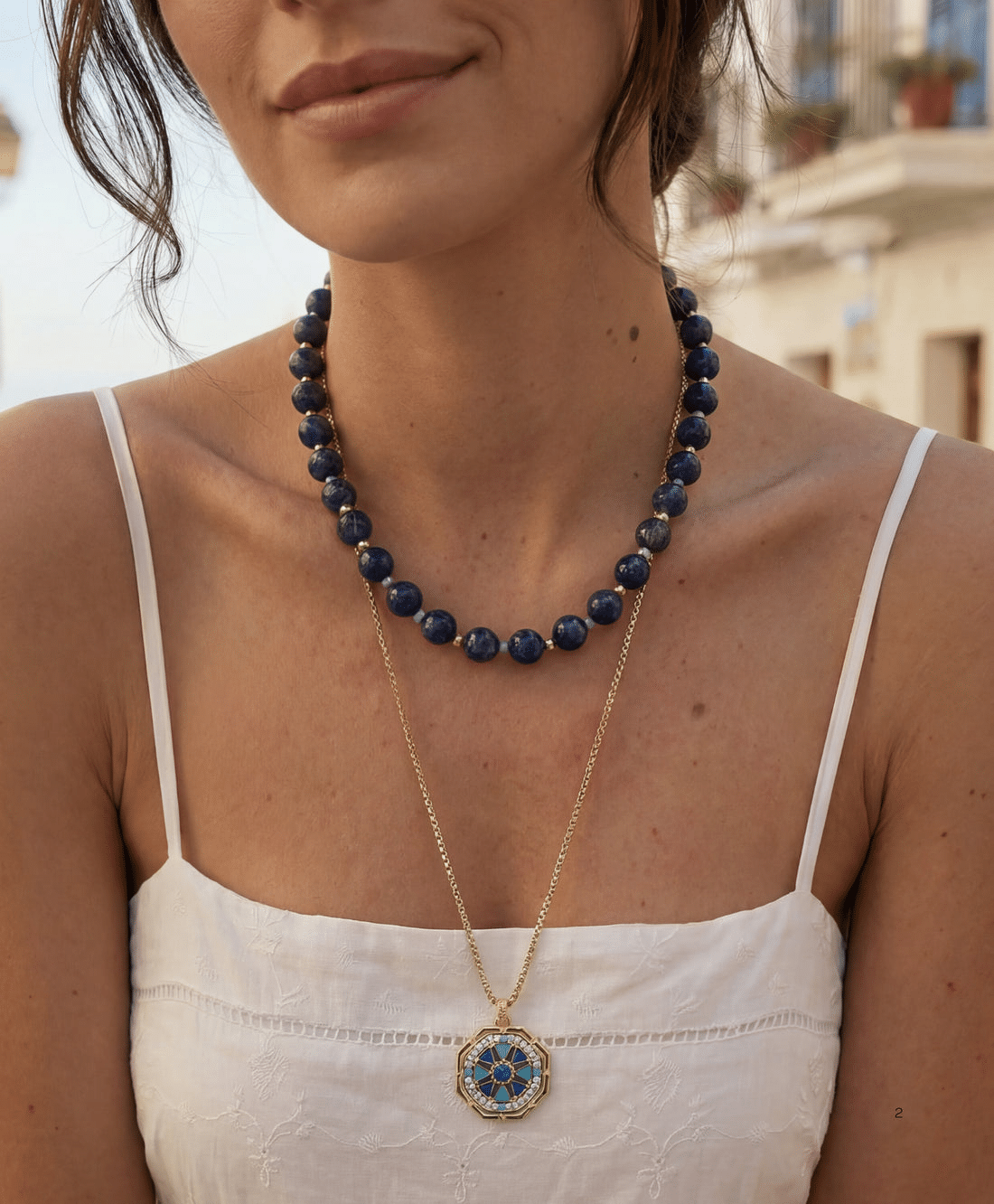 Capri Reversible Pendant Necklace