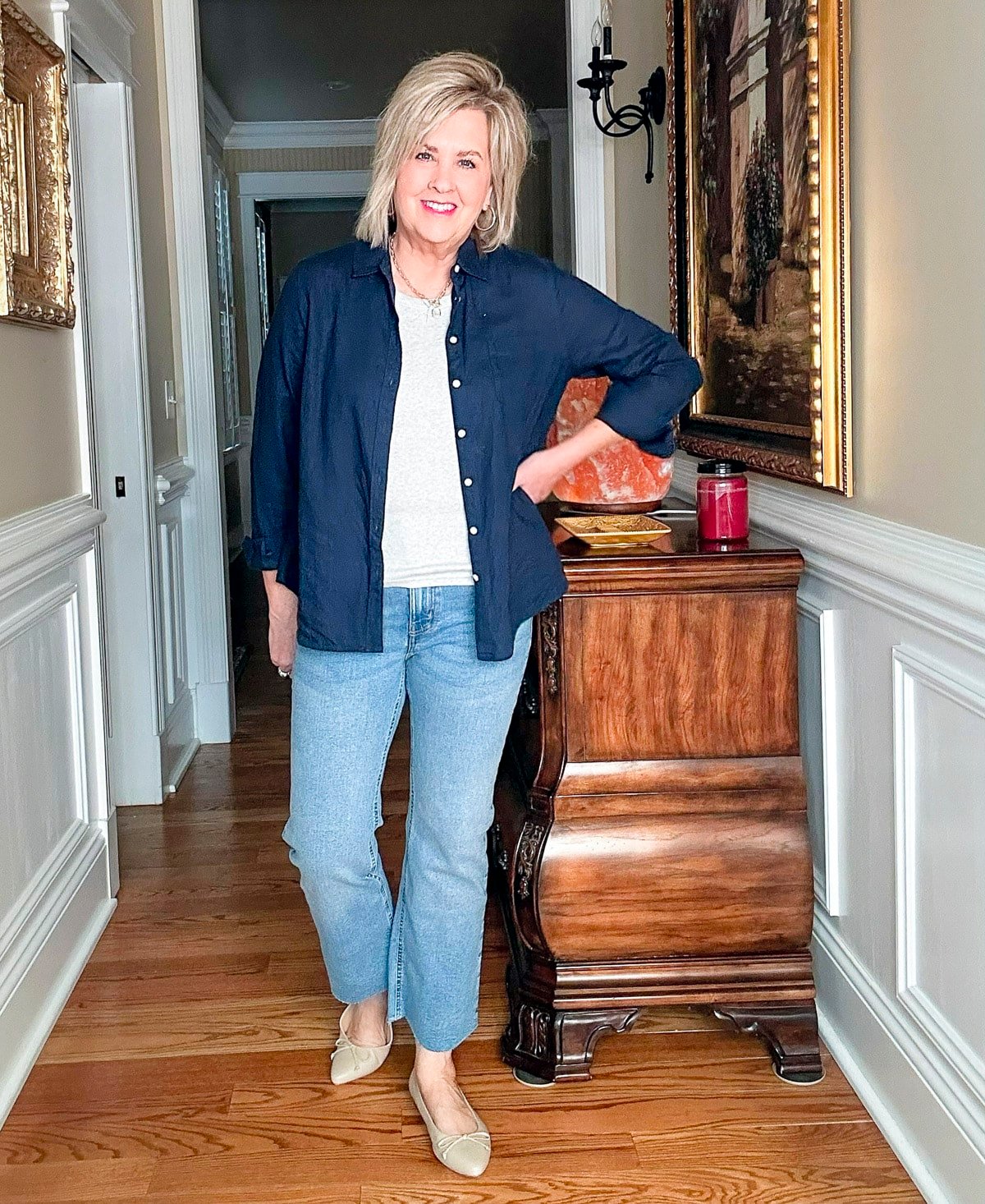 Over 50 Fashion blogger, Tania Stephens is styling spring transition outfits from Nordstrom11
