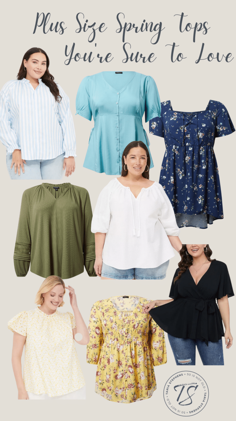 Plus size spring tops