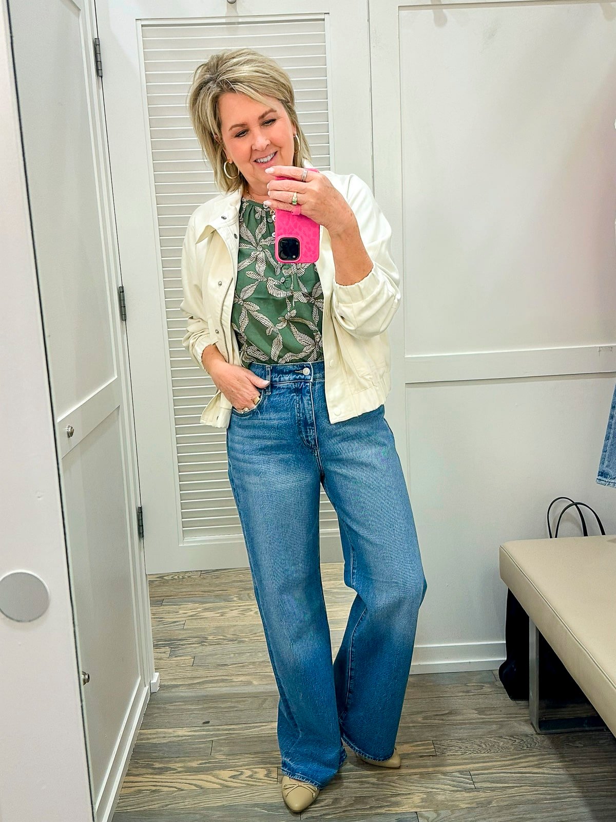 Over 50 fashion blogger, Tania Stephens, is doing a Loft in store try on7