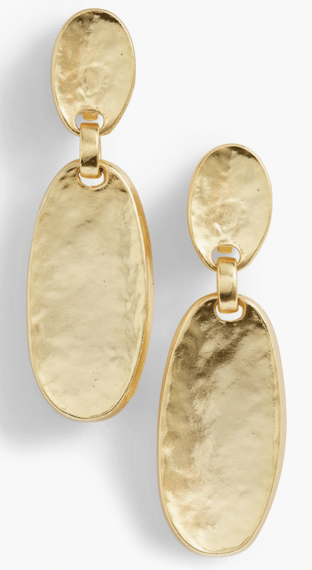 Beautiful Clip-On Earrings You're Sure To Love tania stephens 50 is not old fashion blogger hammered gold