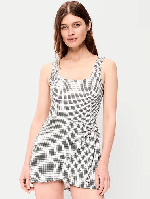 Old navy bathing suit with wrap skirt