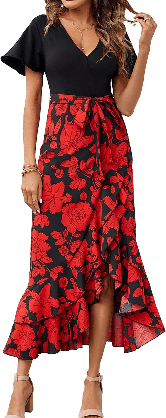 Roses On Clothing - The Trend You Need To Know fashion blogger tania stephens 50 is not old dress 2