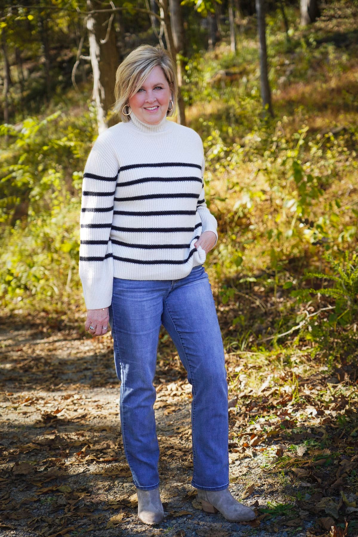 Tania Stephens wearing Vionic Bishop Western Boots