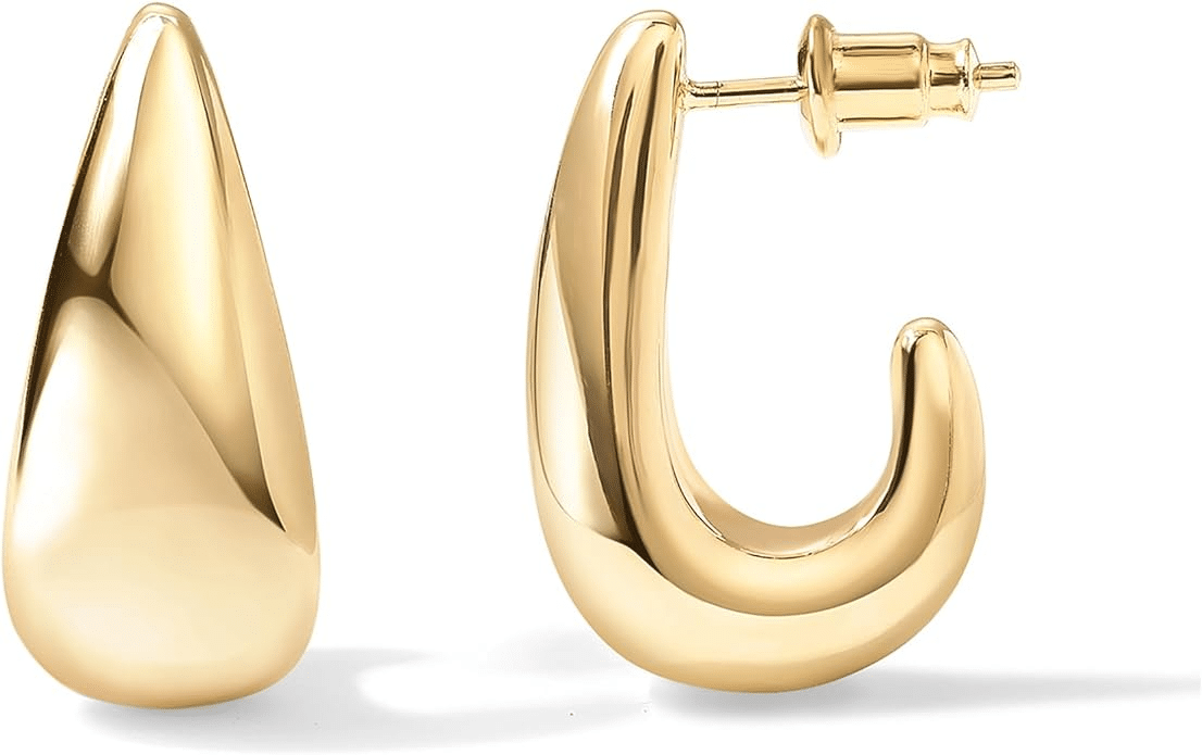 The Best Gold Earrings for Women Over 50 tania stephens 50 is not old fashion blogger  dome