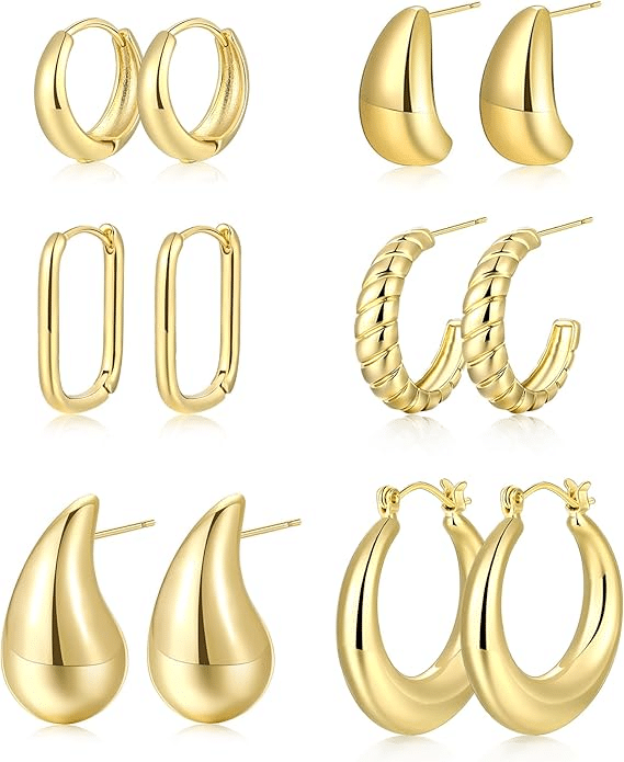 The Best Gold Earrings for Women Over 50 tania stephens 50 is not old fashion blogger  chunky