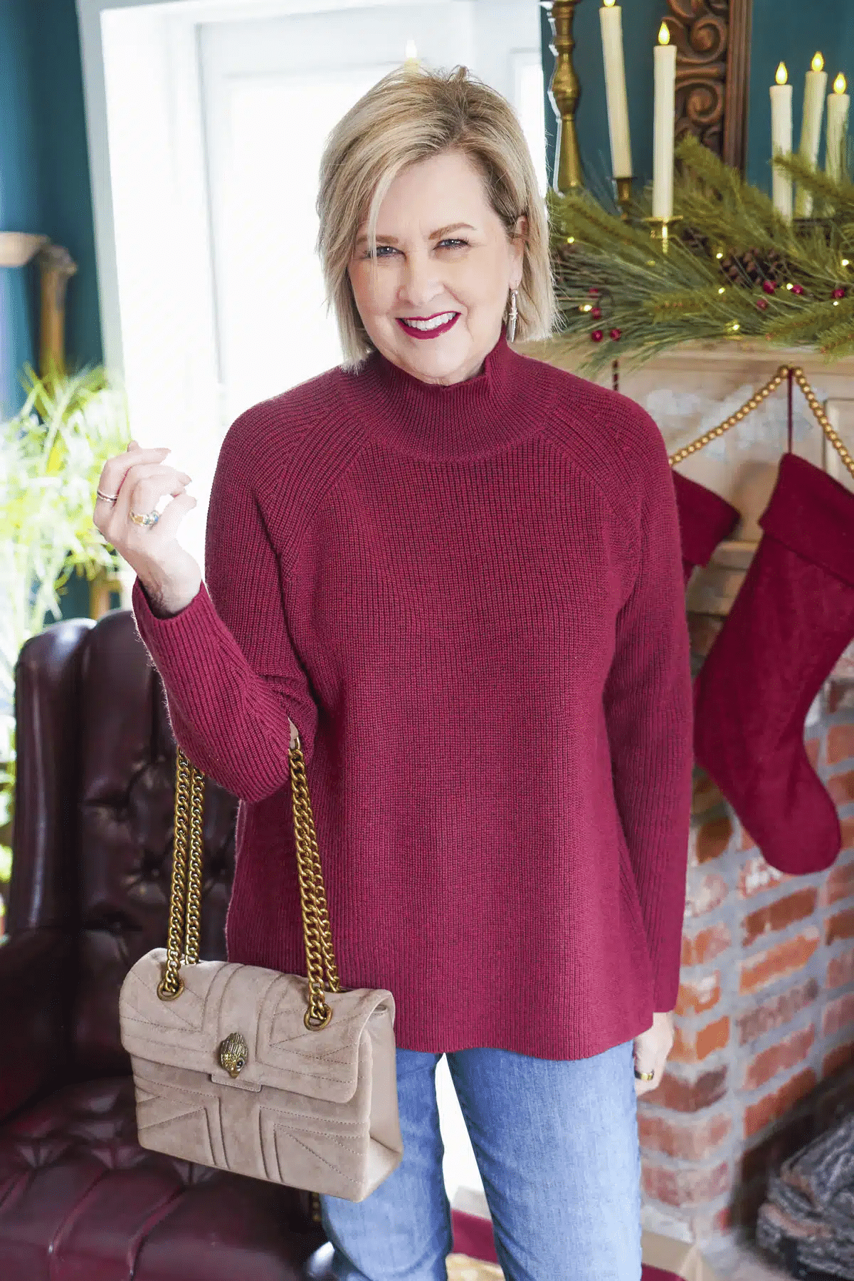 Burgundy Flattering Color Over 50
