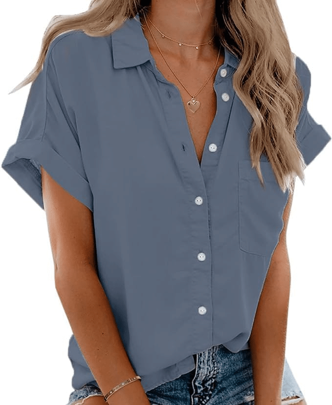 short sleeve button down shirt