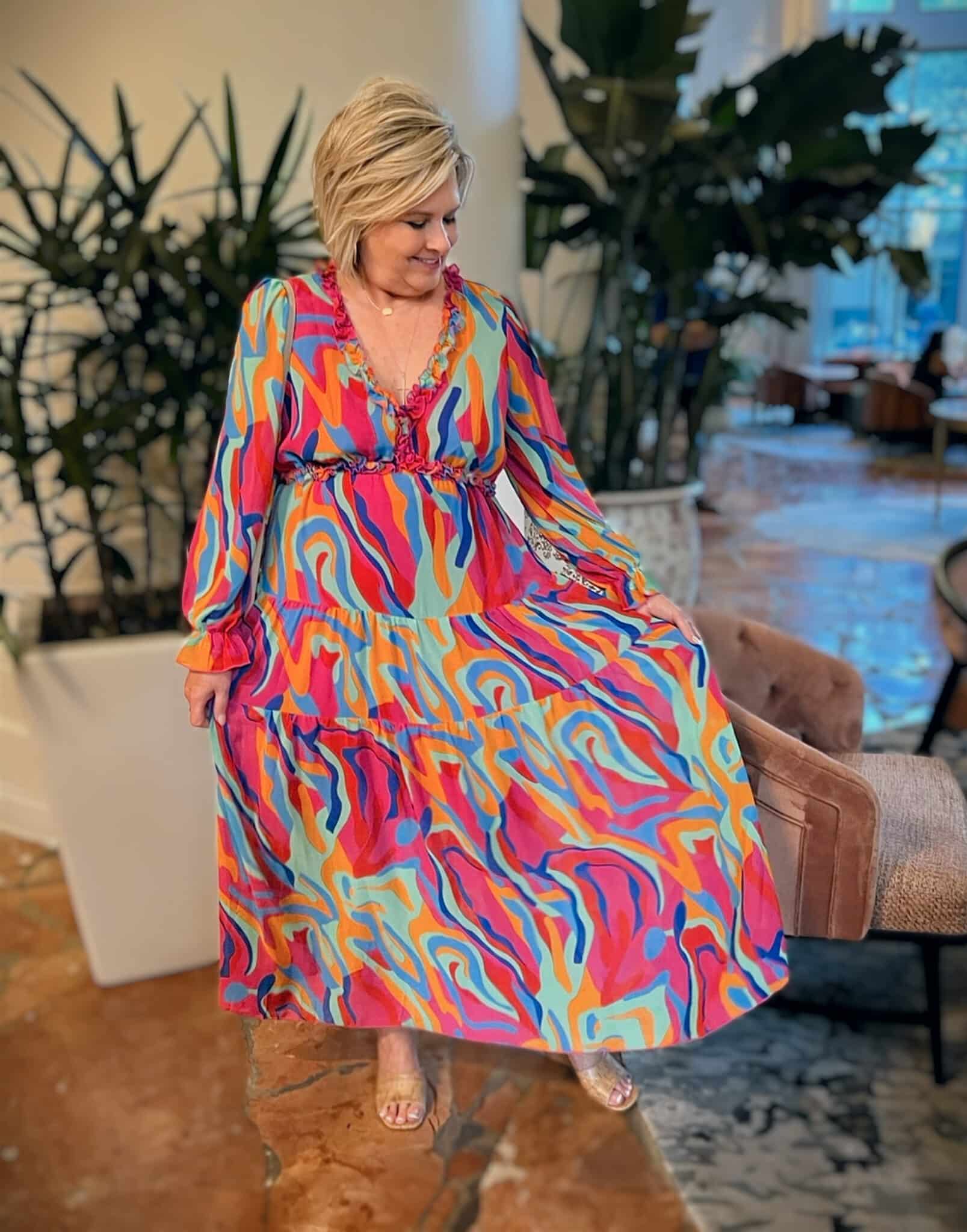 Bohemian Dresses for Women 50 is not old fashion blogger tania stephens