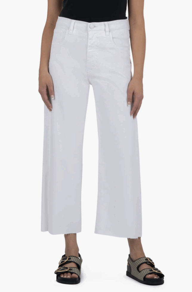 Gwen High Waist Crop Wide Leg Jeans