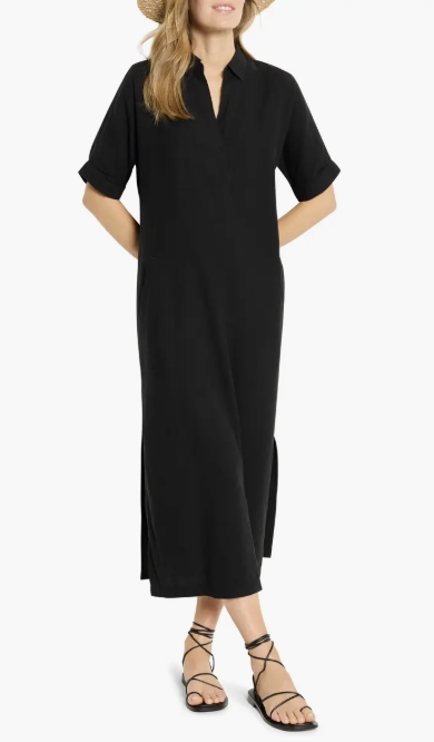 NIC + ZOE Rumba Linen Blend Maxi Dress, Best Summer Linen Dresses Women Over 50