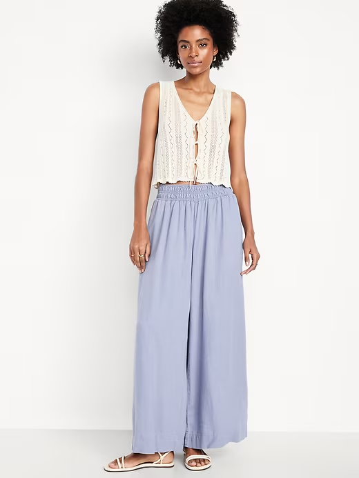 How to Stay Cool Without Showing A Lot of Skin tania stephens 50 is not old palazzo pants