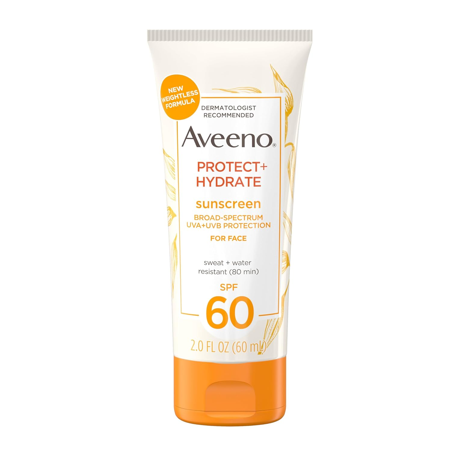 Best Drugstore Sunscreens for Mature Skin aveeno hydrate face lotion is available at Amazon
